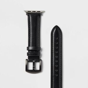 Heyday - Apple Watch Faux Leather Band 38/40/41mm - heyday  Black